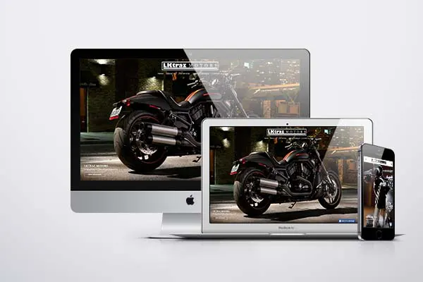 Website designed for LKTraz Motors